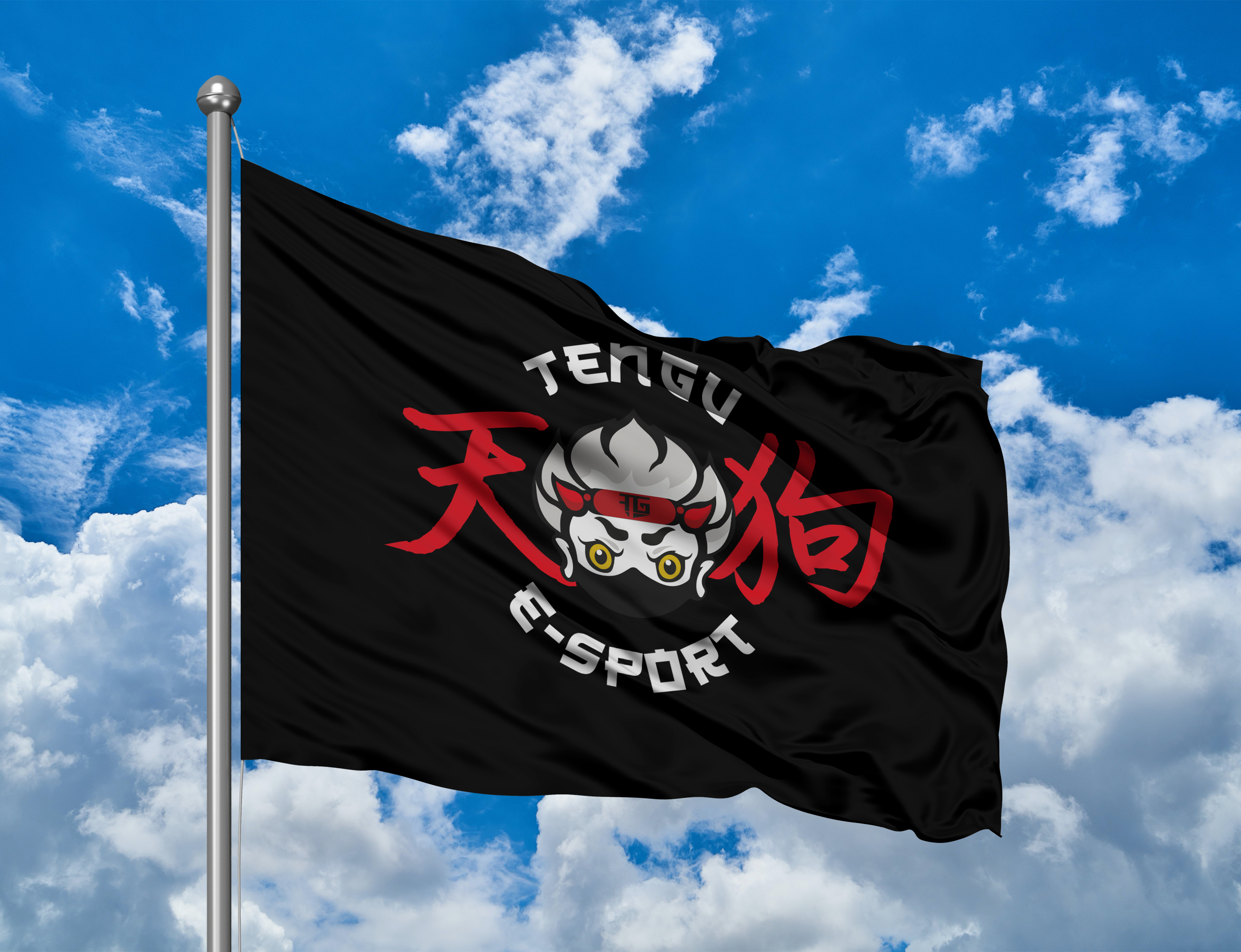 Mockup Tengu drapeau par Akato
